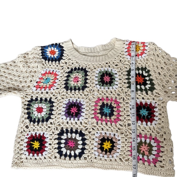 Multicolor Crochet Sweater - Picture 5 of 8